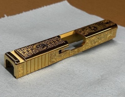 Glock 19 Slide Aztec Gold Plated Upper | eBay