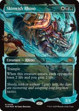 Skirmish Rhino (Showcase) -Foil Near Mint MTG Tarkir: Dragonstorm