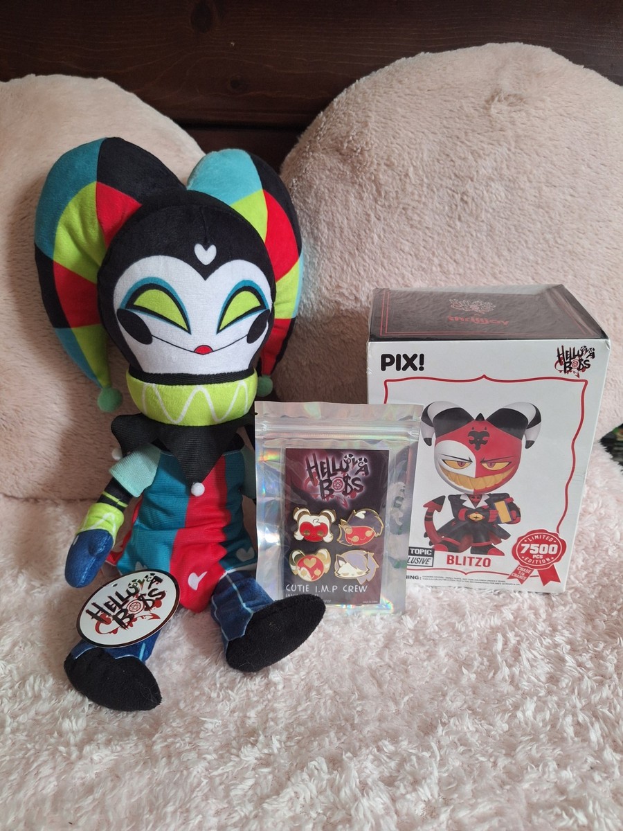 Helluva Boss Lot Robo Fizz Plush, Cutie I.M.P Crew And Thrilljoy