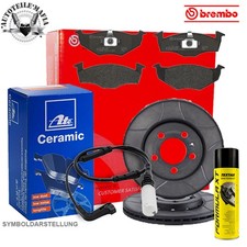 BREMBO Bremsensatz Bremsscheiben Beläge Ceramic + Bremsenreiniger vorne für BMW