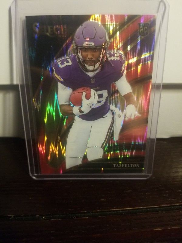 2025 Panini Select Tai Felton Club Level RC Pink Prizm Shock Rookie #265 Vikings
