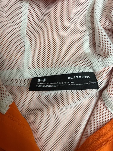 Under Armour UA Terrain Anorak Active Running Jacket Orange XL NWT - Picture 2 of 9