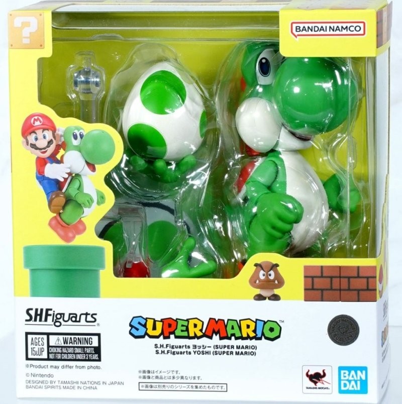 Bandai S.H.Figuarts Yoshi (Super Mario) Action Figure | eBay