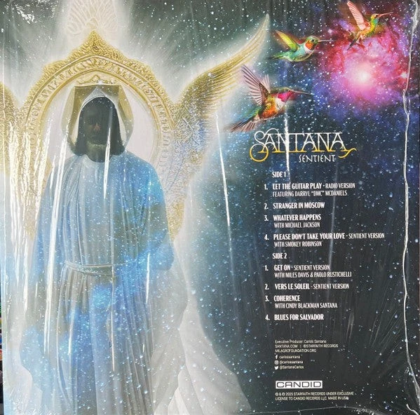 Carlos Santana - Sentient LP | Candid Records Rock Latin Fusion - Image 3 of 3
