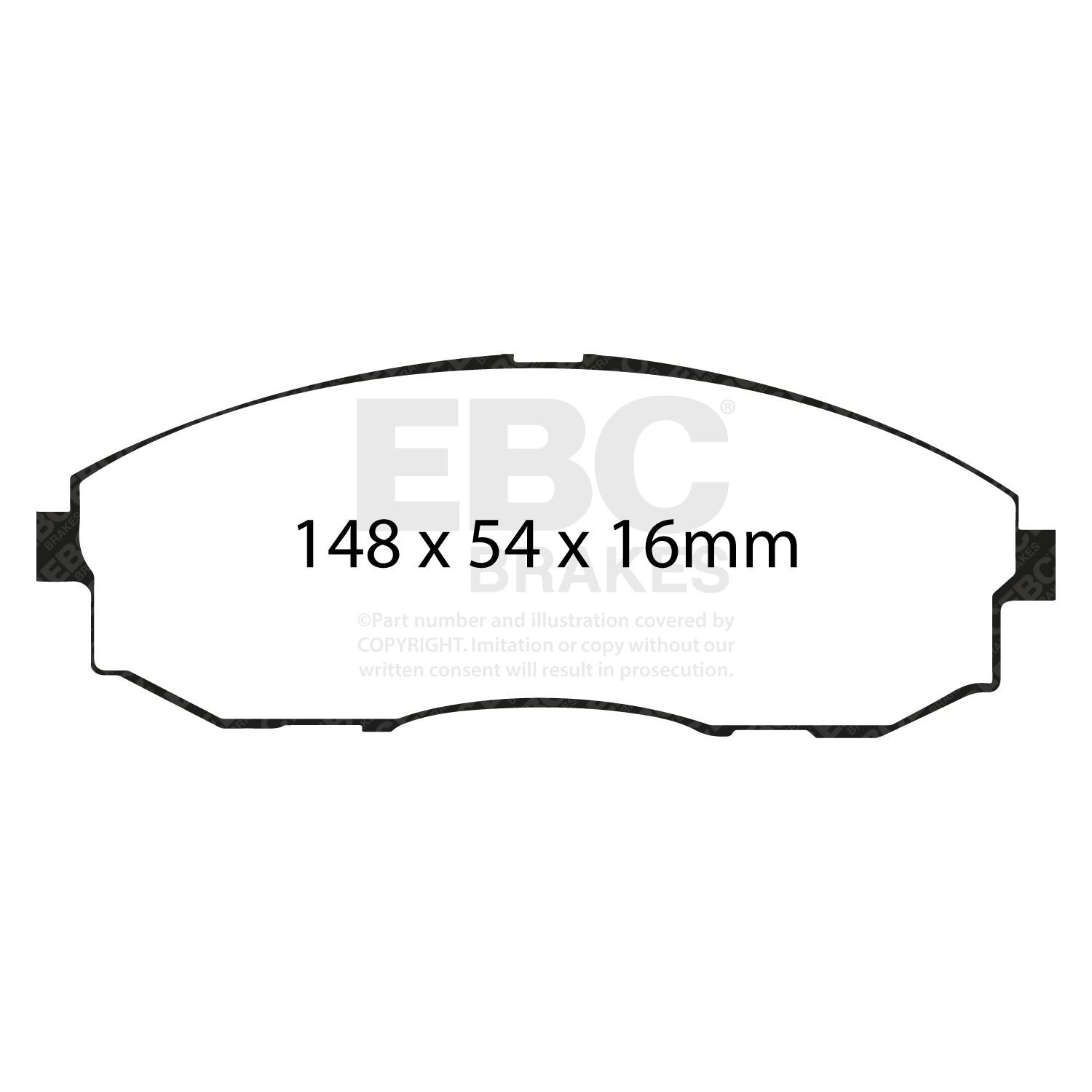 EBC DP1281 BRAKE PAD SET DISC BRAKE Front