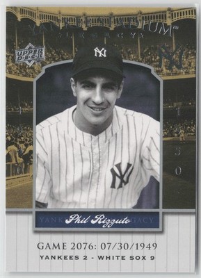 Phil Rizzuto 2008 Upper Deck Yankee Stadium Legacy #2065 New York Yankees