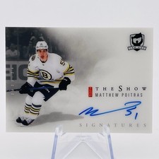 Matthew Poitras The Show Auto Rookie 💎 2023-24 THE CUP Boston Bruins SW-MP
