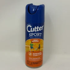 Cutter Sport Insect Repellent Aerosol Sweat Resistant Mosquitoes Flies New 6 oz