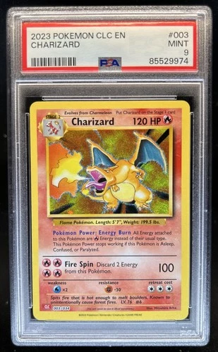 2023 Pokemon Classic Collection Charizard & Ho Oh ex Deck #003/034 PSA 9