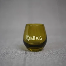 Ardbeg Whiskey Glass Green Tiny Glass Isle of Islay Scotland Small
