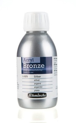  Schmincke - Acrylic bronze, silver, 150 ml, 15 825 020, Office Product