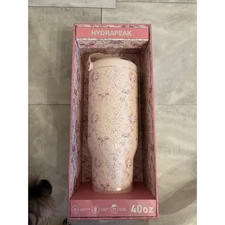 Hydrapeak Nomad 40oz Stainless Steel Insulated Bottle Vintage Floral Bow Design