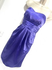 Purple satin dress evening event party size 10