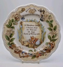 BOXED ROYAL DOULTON BRAMBLY HEDGE ELDERFLOWER WINE PLATE c.2001 - PERFECT