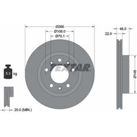 2X Textar 92269003 Bremsscheibe FüR Peugeot 308 Lb Lp Lw Lh L3 Lc Lj Lr Lx L4