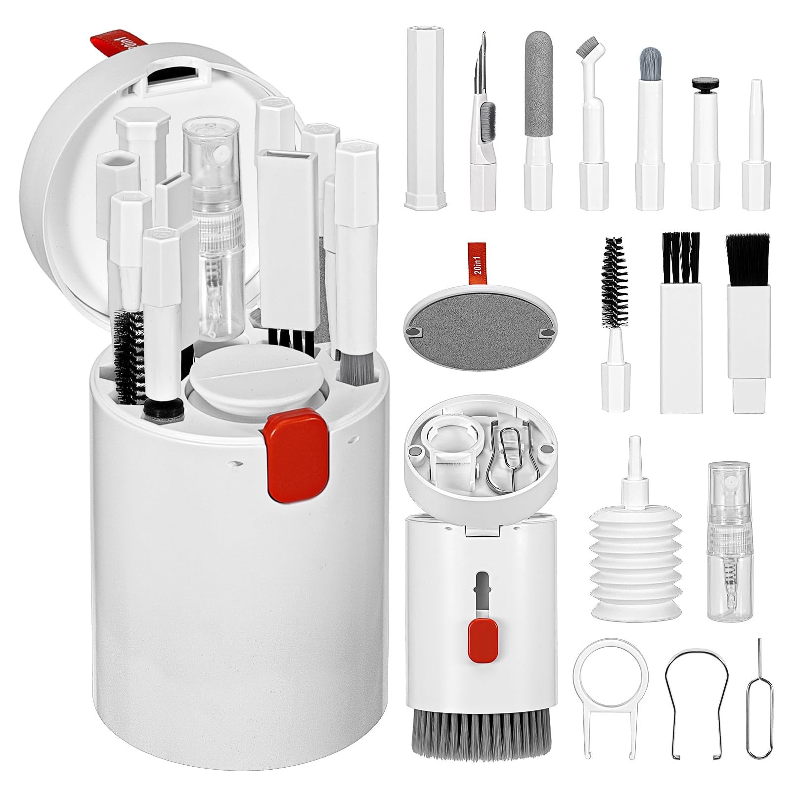 Idea Regalo: Kit Pulizia Elettronica 20 in 1 Portatile e Versatile