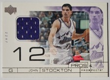 2001-02 Upper Deck Pros & Prospects Game Jerseys John Stockton #JS HOF 0e5c