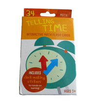 Telling Time Interactive Math Flash Cards Learning Teaching New