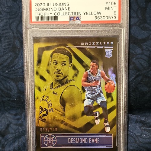 Panini Illusions 2020-21 Desmond Bane Trophy Yellow #158 /149 RC PSA 9