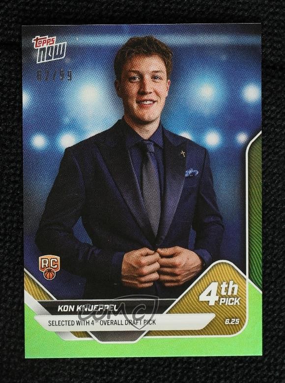 2025-26 Topps Now Draft Online Exclusive Green Foil 62/99 Kon Knueppel #D4 05pr