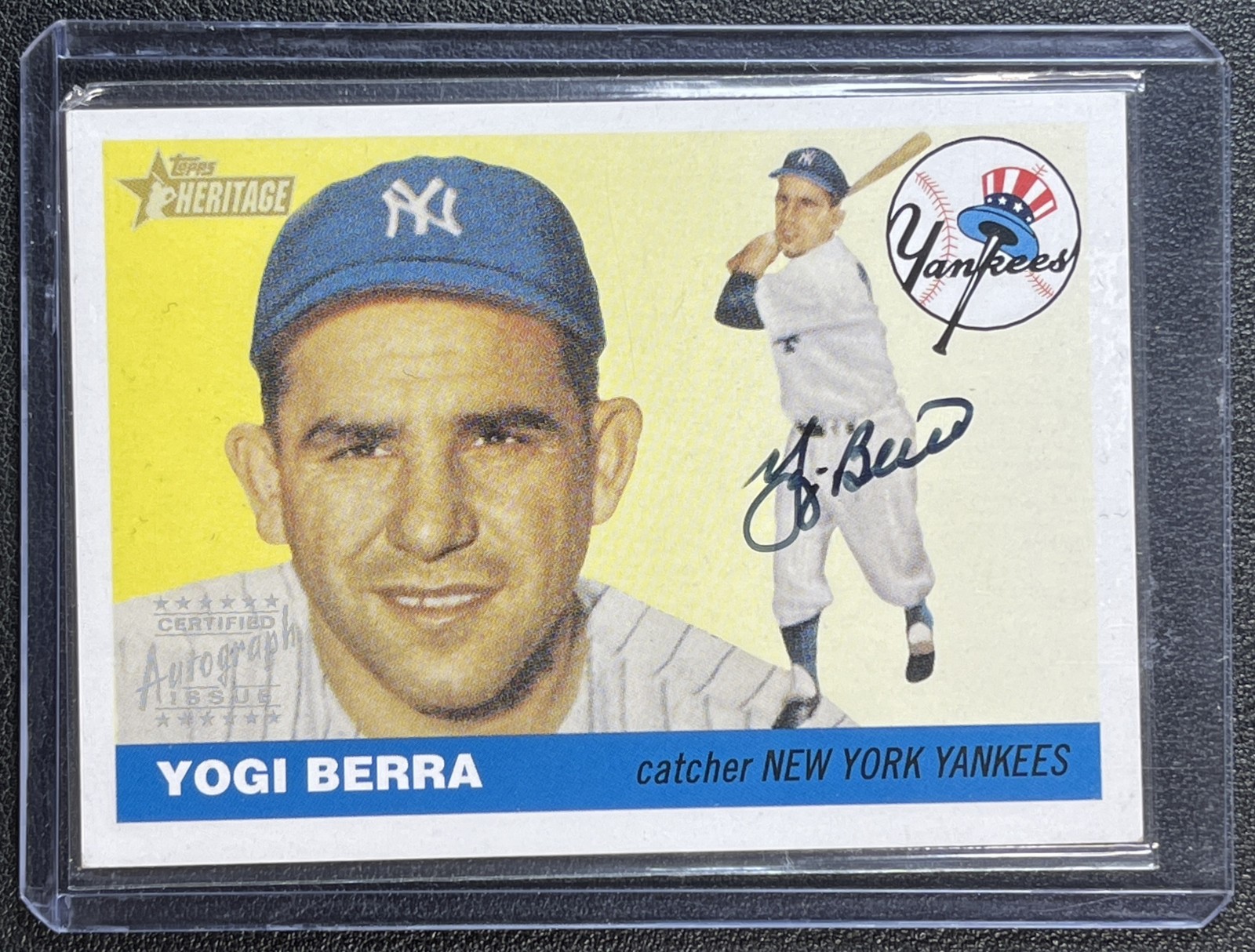 YOGI BERRA 2004 TOPPS HERITAGE #RO-YB REAL ONE AUTOGRAPHS AUTO