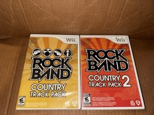 Wii Rockband Country Packs 1 And 2 Both Tested
