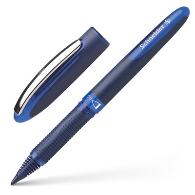 Schneider One Business Rollerball Pen, 0.6mm, Permanent Ink, Blue, 1-Pack