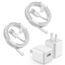 Apple iPhone Charger, Apple MFi Certified iPhone Charger 2Pack 3FT ... Fast Ship