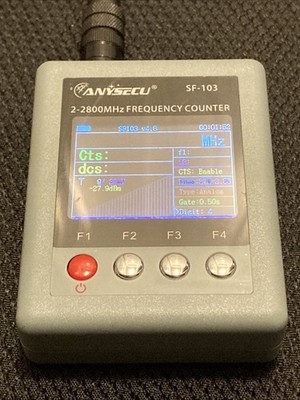 ANYSecu SF 103 RF Signal Detector Frequency Counter 2 2800MHz   Tested   Works 