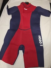 Hevto Youth Full Wetsuit Youth Size 18 Spirit Vigor Red Blue new with tag