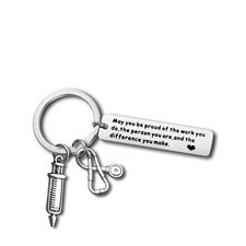 Nurse Thank You Appreciation Keychain - Doctor Nursing Student Gift for Women...