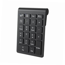 BT Number Pad, 22 Keys Wireless Numeric Keypad Numpad Office BT-Black