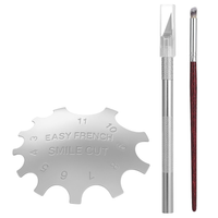 Nagel-Design-Set Mit Pinsel Und Kantenschneider FüR AnfäNger Und Profis