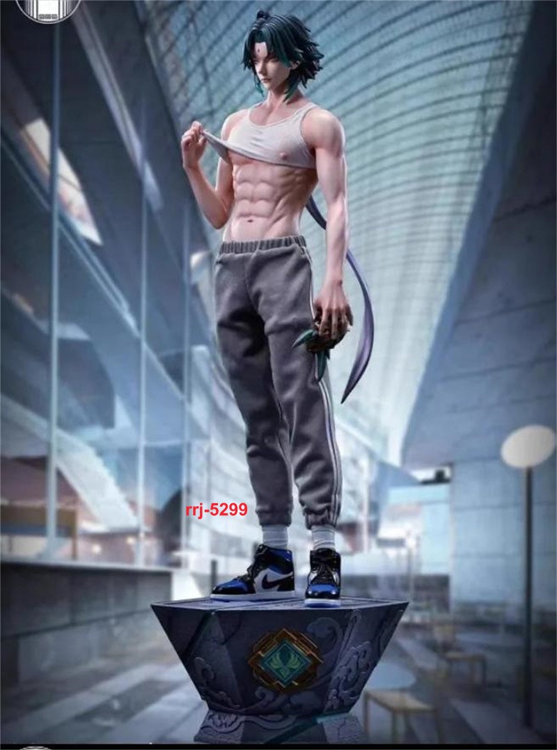 Genshin Impact Xiao 1/6 Figure GK Statue Collectible Model W/two Heads Gift