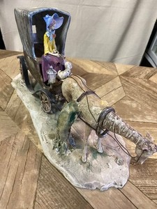 R081. Lo Scricciolo イタリア製 フィギュリン 置物 2点セット / 西洋