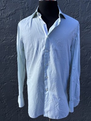   STEFANO RICCI SEAFOAM GREEN    DRESS SHIRT   16.5  / 42    
