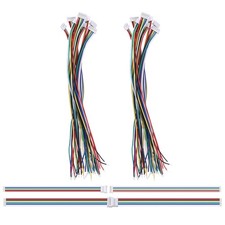 10 Pairs 1.25mm 6PIN Micro Male Female Connector Plug with 28 AWG 150mm Wire