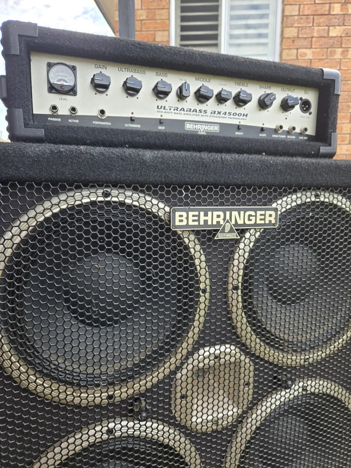 BERINGER ULTRABASS SPEAKER SET WITH AMPLIFIER  MODEL BB410 / BX4500 - image 4 of 4