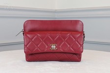 CHANEL Chain Flap Bag Red 24 Series 47547128 P 