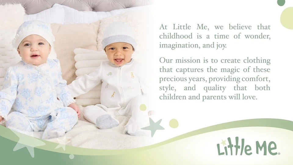 Little Me Baby Boy Clothes 2-Piece Sleeper and Cap Preemie, Sailboats  - Image 3 of 4