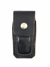 Black Leather Sheath For 3.75" Closed Pocket Knives 11878-L