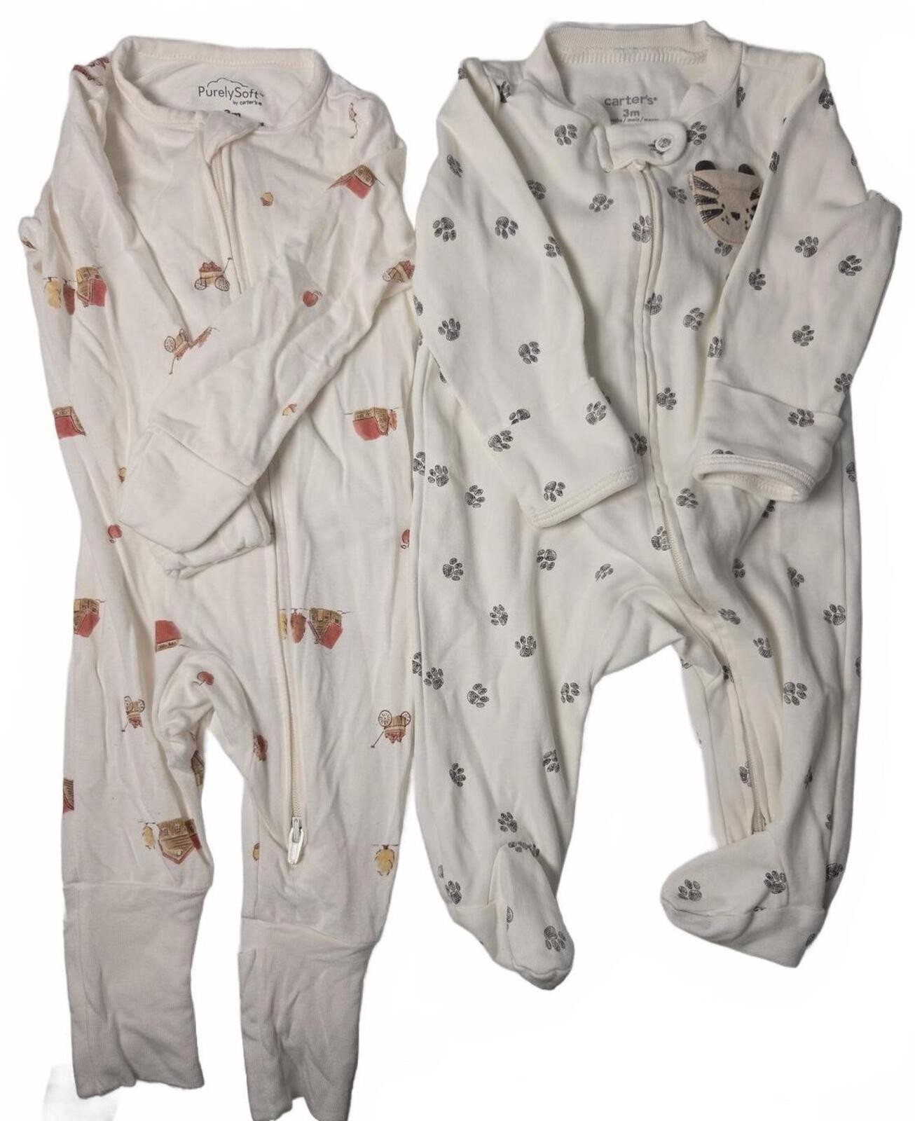 Baby Footed Pajamas Sleepers Set - 2 Pieces