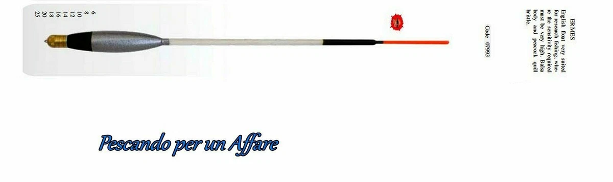 Galleggiante inglese piombato +1 a penna trasparente porta starlite 4.5 mm