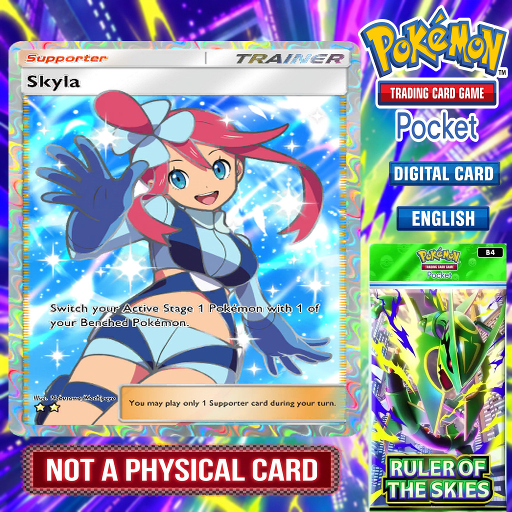 Pokemon TCG Pocket - Skyla TRAINER from RULER OF THE SKIES