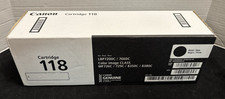 Genuine Canon 118 Black Toner Cartridge For LBP7200C 7660C New Sealed OEM