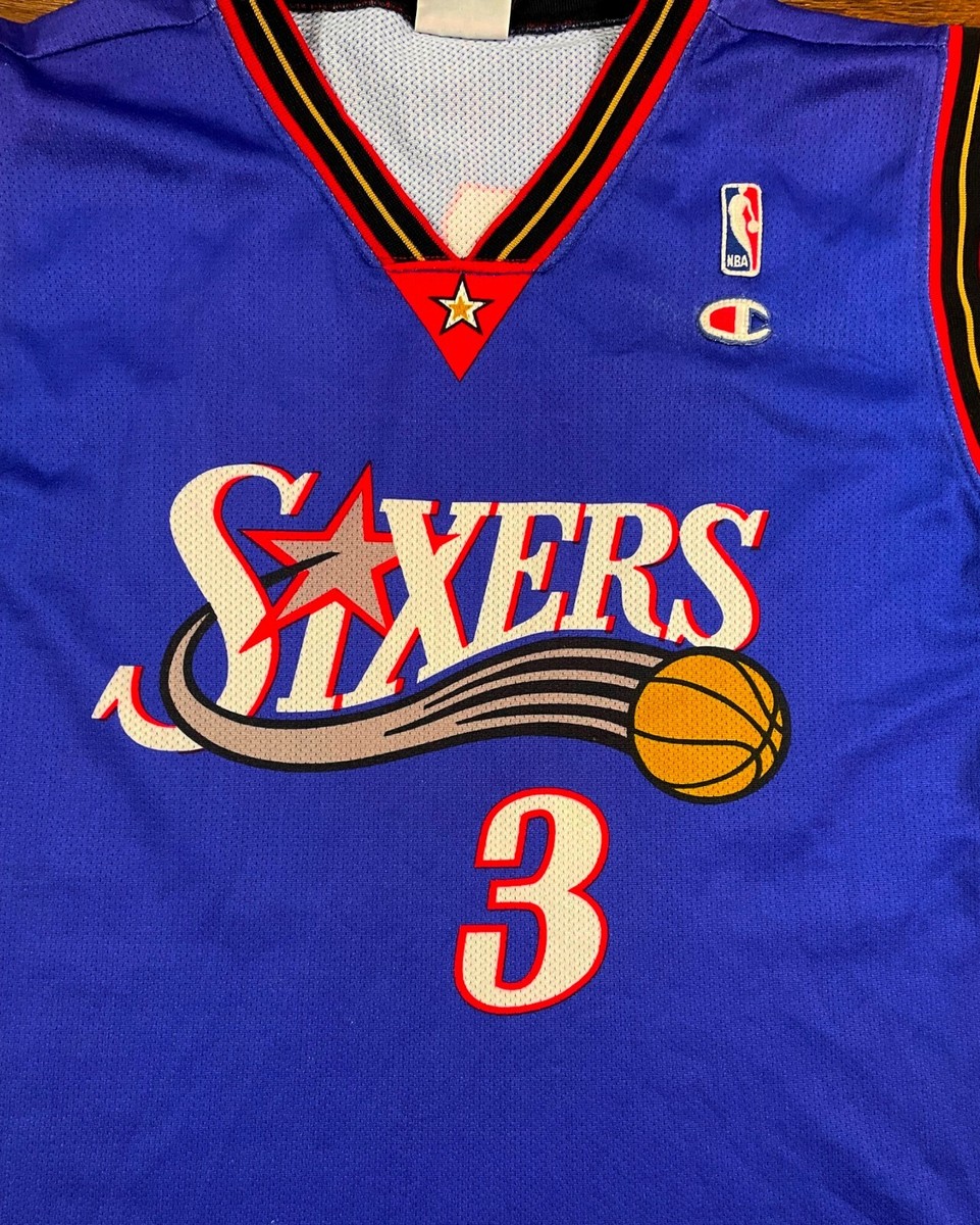 PHILADELPHIA SIXERS 76ERS #3 ALLEN IVERSON SHIRT JERSEY