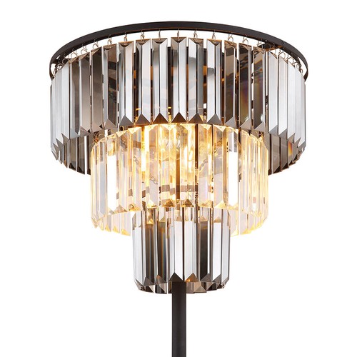 Piantana 3 Fiamma Cristallo Lampada Letto H 160 CM - Foto 7 di 11