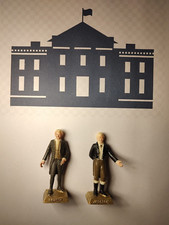 Vtg 1960's MARX US Presidents 2 3/4" figures - Monroe  Jackson