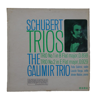 Saga XID 5168 ED1 - Schubert Trios 1963 Galimir Varga Nadas Trio NM/VG+