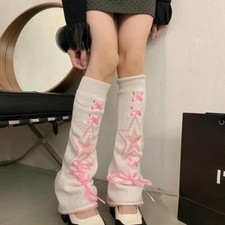 Pink star leg warmers - super cute 